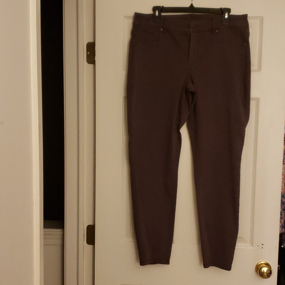 Dark grey stretch denim Jean's size 16 Maurices